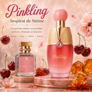 Parfum Arăbesc Pinkling Paris Corner 100 ml, Apă de Parfum Unisex, Damă, Bărbat, Aromă Fructat Florală, Ambrată și Fumurie, Inspirat Sirene Fragrance Du Bois - Img 8