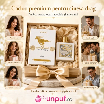 Parfum Arăbesc Qaed Al Fursan Unlimited Lattafa 90 ml, Apă de Parfum Unisex Damă și Bărbat, Aromă Tropicală Aromatică cu Bergamotă, Fructe de Pădure, Măr, Iasomie, Trandafir, Lemn de Mesteacăn, Ambră, Mosc, Mușchi de Stejar și Vanilie - Img 7