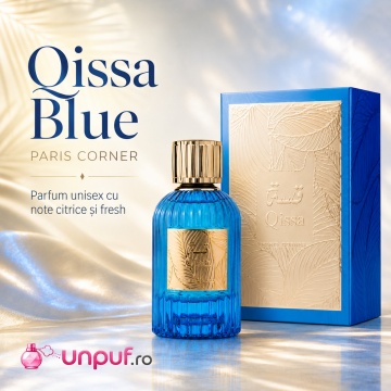 Parfum Arăbesc Qissa Blue Paris Corner 100 ml, Apă de Parfum Unisex, Damă și Bărbat, Aromă Fresh Aromatică cu Citrice, Măr Verde și Note Marine - Img 3