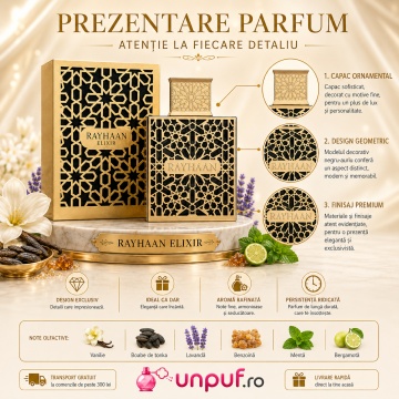 Parfum Arăbesc Rayhaan Elixir EDP 100 ml Unisex, damă și bărbat, Aromă Vanilată, Ambrată și Aromatică - Img 3
