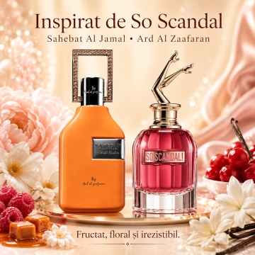 Parfum Arăbesc Sahebat Al Jamal Ard Al Zaafaran 70 ml, Apă de Parfum Unisex, Damă și Bărbat, Aromă Oriental Florală, Inspirat So Scandal - Img 8