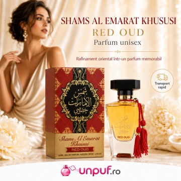 Parfum Arăbesc Shams Al Emarat Khususi Red Oud Ard Al Zaafaran 100 ml, Apă de Parfum Damă, Aromă Oriental Oud, Florală și Ambrată, Inspirat Intense Cafe - Img 7