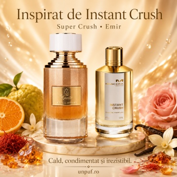 Parfum Arăbesc Super Crush Emir Paris Corner 75 ml, Apă de Parfum Unisex, Damă și Bărbat, Aromă Oriental Lemnoasă, Inspirat Instant Crush - Img 8