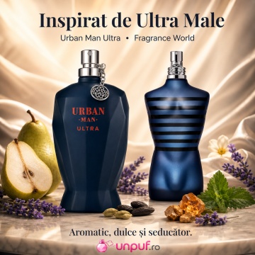 Parfum Arăbesc Urban Man Ultra Fragrance World 90 ml, Apă de Parfum Bărbat, Aromă Aromatic Citrică Modernă cu Grapefruit, Bergamotă, Piper Roz, Lemn de Cedru, Lavandă, Salvie, Ambroxan, Mosc și Vetiver - Img 8