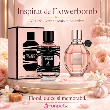 Parfum Arăbesc Victoria Flower Maison Alhambra EDP 100 ml Damă, Inspirat Flowerbomb Viktor & Rolf, Aromă Oriental Florală cu Frezie, Bergamotă, Ceai, Floare de Portocal, Iasomie, Orhidee, Trandafir, Mosc, Paciuli și Vanilie - Img 8