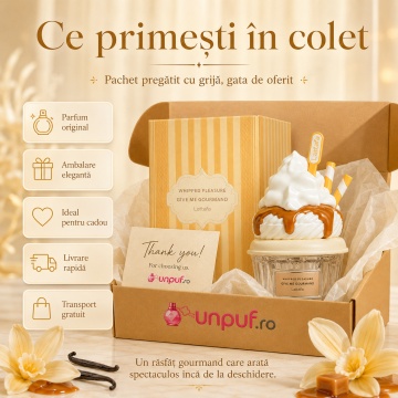 Parfum Arăbesc Whipped Pleasure Lattafa 75 ml, Apă de Parfum Unisex, Aromă Oriental Vanilată Gurmandă cu Popcorn, Sare, Caramel, Lapte, Iasomie, Tonka, Mosc, Ambroxan și Rășină Benzoică - Img 4
