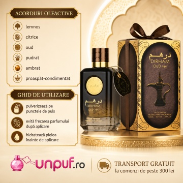 Parfum Ard Al Zaafaran Dirham Oud 100 ml, parfum arăbesc, edp, Unisex, Damă, Bărbat - Img 9