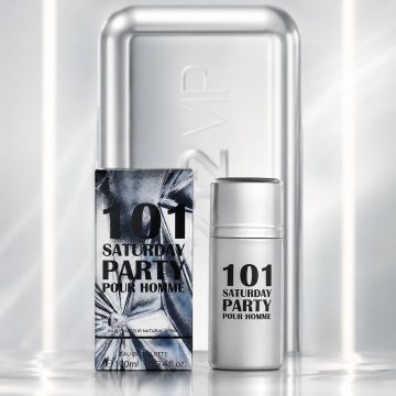 Parfum Bărbat V.V. Love 101 Saturday Party Eau de Toilette 30 ml, Inspirat din Carolina Herrera 212 VIP Men, Aromă Fresh, Aromatică și Lemnoasă