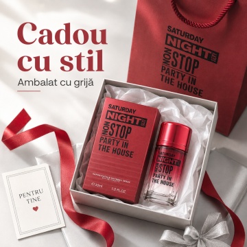 Parfum Bărbat V.V. Love Saturday Night Non Stop Eau de Toilette 30 ml, Inspirat din Carolina Herrera 212 VIP Men, Aromă Fresh, Aromatică și Lemnoasă - Img 4