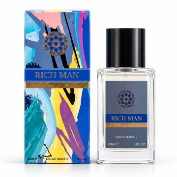 Parfum Barbati V.V.Love Rich Man, Eau de Toilette EDT, 30 ml, Aroma Masculina, Elegant, Spray, Format Compact, pentru Zi si Seara