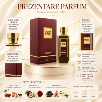 Parfum Cherry Cherry Escent 100 ml, Apa De Parfum, Femei - Img 3
