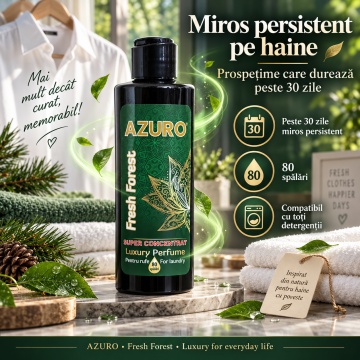 Parfum Concentrat pentru Rufe Azuro Fresh Forest – 200 ml - Img 2