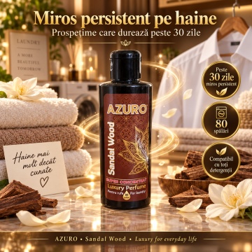 Parfum Concentrat pentru Rufe Azuro Sandal Wood – 200 ml - Img 2