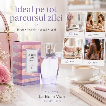 Parfum Damă V.V. Love La Bella Vida Violet Eau de Parfum 30 ml, Inspirat din La Vie Est Belle Lancôme, Aromă Dulce, Florală și Elegantă - Img 5