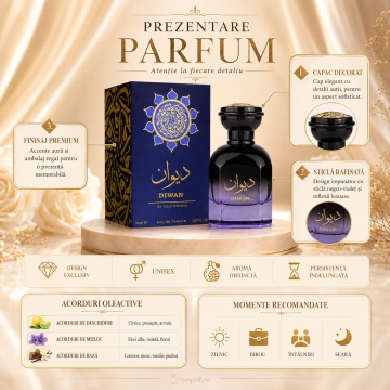 Parfum Diwan Gulf Orchid 85 ml, Apa De Parfum, Unisex - Img 3