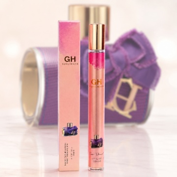 Parfum GH Sublimate 35 ml, Apă de Parfum Damă, Aromă Florală Seducătoare și Elegantă, Format Compact, Note de Floarea Pasiunii, Bergamot, Orhidee, Trandafir, Paciuli, Pielărie, Ambră și Mușchi