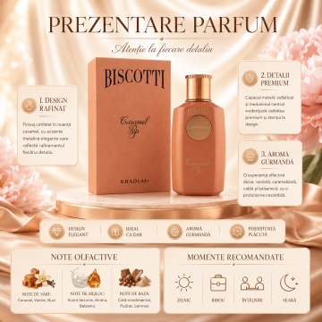 Parfum Khadlaj Biscotti Caramel Pop 100 ml - Img 3