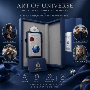 Parfum Lattafa Art Of Universe 100 ml, Apă de Parfum Bărbat, Aromă Citric Aromatică, Note de Bergamotă, Mandarină, Mentă, Ghimbir, Pară, Floare de Portocal, Ambră, Cedru și Mosc - Img 10