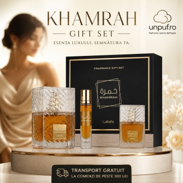 Parfum Lattafa Khamrah Giftset ,arăbesc , Bărbat, Damă, Unisex - Img 10