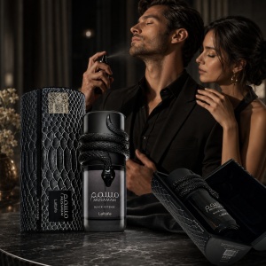 Parfum Lattafa Musamam Black Intense 100 ml, Apă de Parfum Bărbat, Aromă Lemnos Condimentată, Note de Bergamotă, Lavandă, Nucșoară, Salvie, Cedru, Patchouli și Tonka - Img 11
