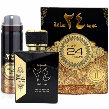 Parfum Oud 24 Hours Ard Al Zaafaran 100 ml, Apa De Parfum + 50 ml Deodorant Spray, Unisex - Img 4