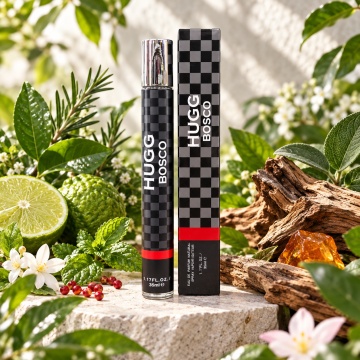 Parfum pentru barbati Hugg Bosco V.V. Love, Apa de Parfum, 35 ml, aroma verde aromatica, proaspat condimentata, fructata, lemnoasa si ambrata - Img 3
