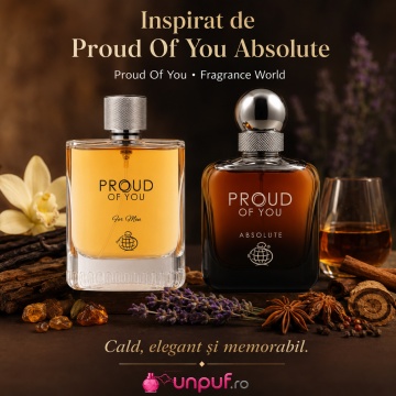Parfum Proud Of You For Men Fragrance World 100 ml, Apa De Parfum, Barbati - Img 8
