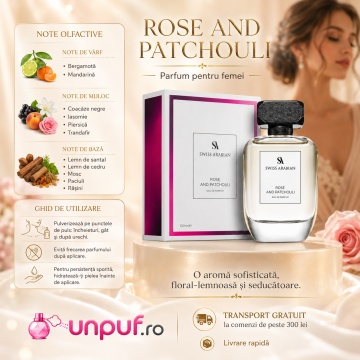 Parfum Rose and Patchouli Eau de Parfum 100ml, tip arăbesc, Damă - Img 9