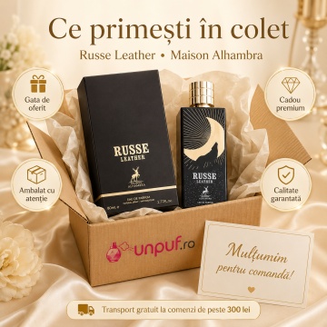 Parfum Russe Leather Maison Alhambra 80 ml, Apa De Parfum - Img 5