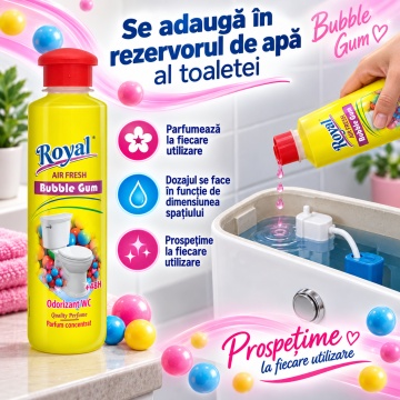 Parfum Superconcentrat WC Royal Air Fresh Bubble Gum – 250 ml - Img 2