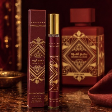 Parfum Unisex Arăbesc Bade’e Al Oud 35 ml V.V. Love, Apă de Parfum, Inspirat de Bade’e Al Oud Sublime Lattafa, Aromă Fructată Orientală cu Măr, Lici, Trandafir, Prune, Iasomie, Mușchi, Vanilie și Paciul