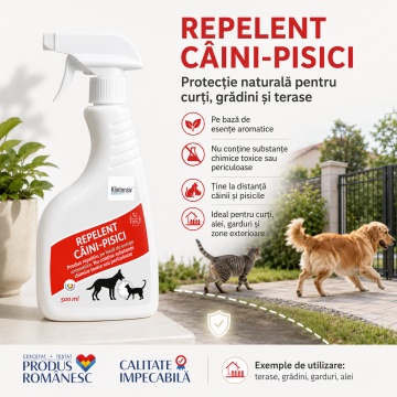 Repelent natural anti rozătoare, soluție profesională pentru șoareci și șobolani, 100% naturală, non-toxică, pentru curți, depozite, ferme, garaje și spații tehnice, 500 ml, 4x Stickere - Img 3