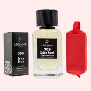 Set Apă de Parfum Lorinna Paris Parfum Spice Bomb, de Bărbat, 50 ml si Gentuță Parfumuri