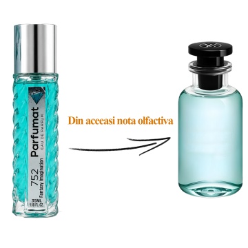 Set Apa de parfum Parfumat 752 Fantasy Imagination, Barbat, 35 ml si Gentuta cosmetice - Img 2