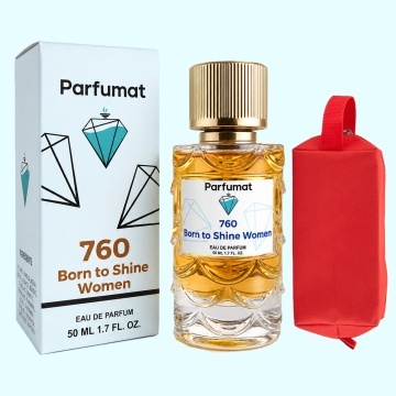 Set Apa de parfum Parfumat 760 Born to Shine Women, Dama, 50 ml si Gentuta cosmetice