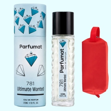 Set Apa de parfum Parfumat 781 Ultimate Wanted, Barbat, 35 ml si Gentuta cosmetice