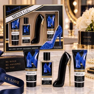 Set Cadou Damă V.V. Love Missy G.G. Amazing 4 Piese – Eau de Parfum 30 ml, Body Mist 50 ml, Body Lotion 50 ml și Shower Gel 50 ml, 180 ml - Img 2