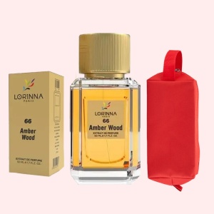 Set Extract de Parfum Lorinna Paris Parfum Amber Wood, 50 ml, Unisex Damă Bărbat si Gentuță Parfumuri