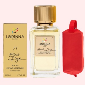 Set Extract de Parfum Lorinna Paris Parfum Black Floyd Unisex Damă Bărbat 50 ml si Gentuță Parfumuri