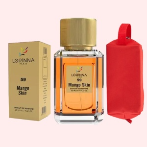 Set Extract de Parfum Lorinna Paris Parfum Mango Skin, 50 ml, Unisex Damă Bărbat si Gentuță Parfumuri