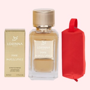 Set Extract de Parfum Lorinna Paris Parfum Pink Molecules, 50 ml, Unisex Damă Bărbat si Gentuță Parfumuri