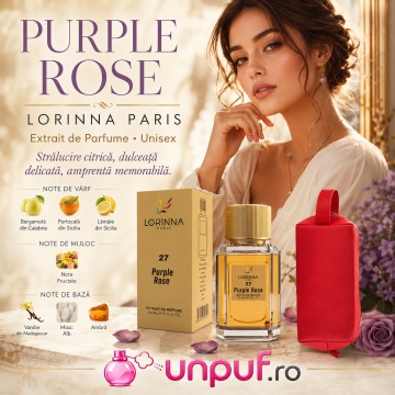 Set Extract de Parfum Lorinna Paris Parfum Purple Rose, 50 ml, Unisex Damă Bărbat si Gentuță Parfumuri - Img 6