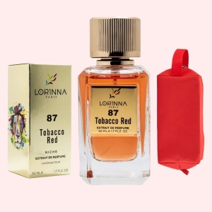 Set Extract de Parfum Lorinna Paris Parfum Tobaco Red, Unisex Damă Bărbat, 50 ml si Gentuță Parfumuri