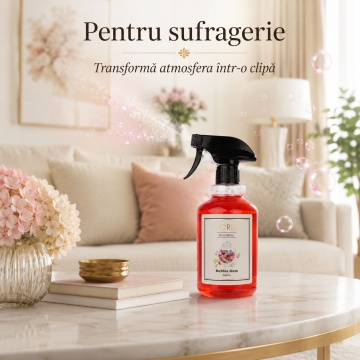 Spray Odorizant Loris Pafum Bubble Gum, 500 ml, pentru Cameră, Hol, Baie și Auto, Aromă Dulce de Gumă de Mestecat - Img 5