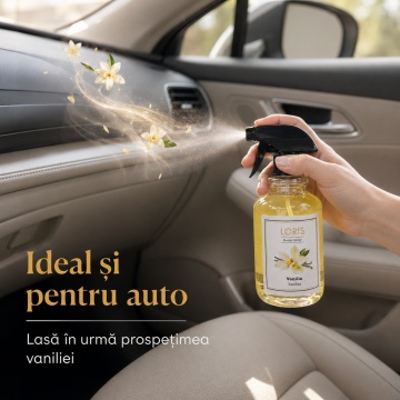 Spray Odorizant Loris Pafum Vanilla, 500 ml, pentru Cameră, Hol, Baie și Auto, Aromă de Vanilie - Img 6