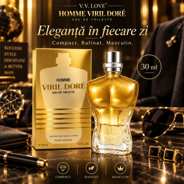 Apă de toaletă pentru bărbați V.V. LOVE Homme Viril Doré, EDT, 30 ml - Img 6