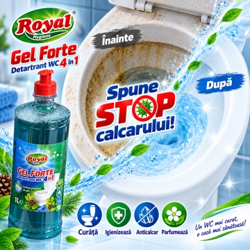 Detartrant WC 4 în 1 Cloret Gel Forte – 1 L - Img 4