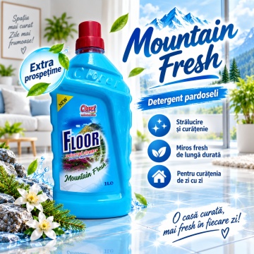 Detergent Pardoseli Cloret Prospețime Montană – 1 L - Img 4