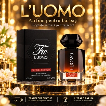 Fragrance World L'Uomo the Night Edition – Parfum EDP 100 ml, bărbați - Img 3