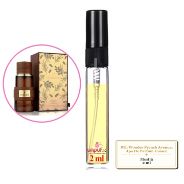 Mostra fiola din Parfumul 8Th Wonder French Avenue, Apa De Parfum Unisex, decant sticla cu pulverizator